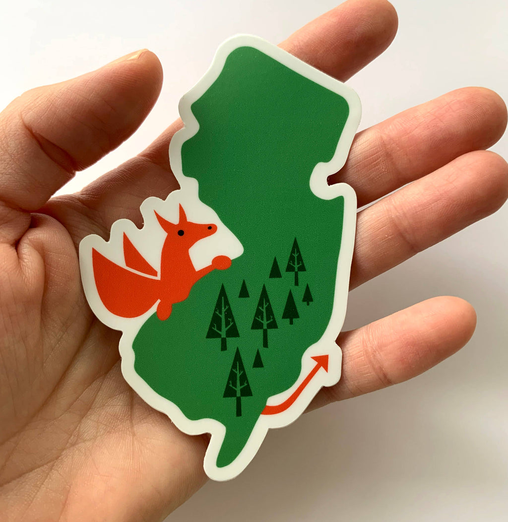 New Jersey Pinelands with Jersey Devil Sticker