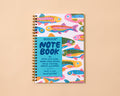Letterpress A5 Spiral Notebook—Rainbow Trout (Colorful Fish)