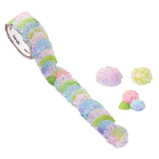 bande Hydrangea Washi Roll Stickers – Japanese Floral Planner Stickers