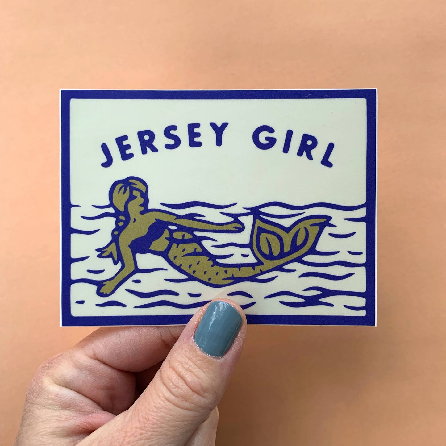 Jersey Girl Mermaid High Quality Vinyl Decal/Bumper Sticker