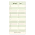Striped Market List Notepad: Seaglass: Seaglass