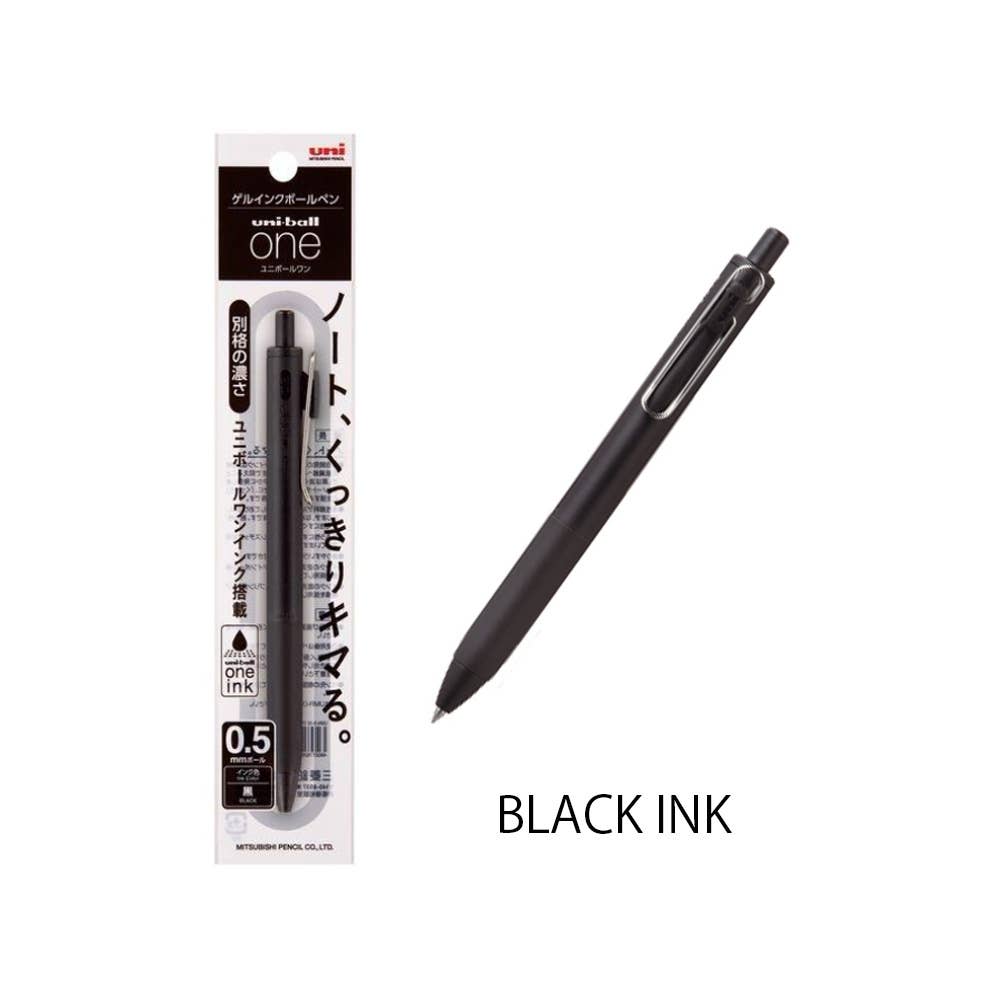 Mitsubishi Uni-Ball One Ballpoint Pen: Black / 0.5mm