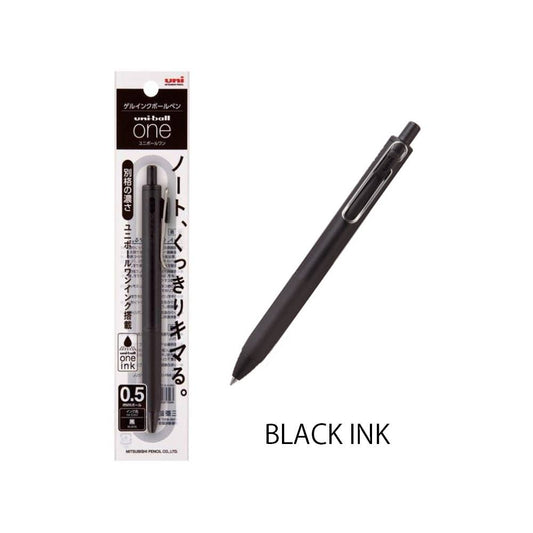 Mitsubishi Uni-Ball One Ballpoint Pen: Black / 0.5mm