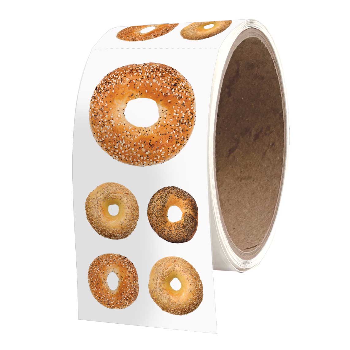 Bagel Stickers - 1 Perforated Square