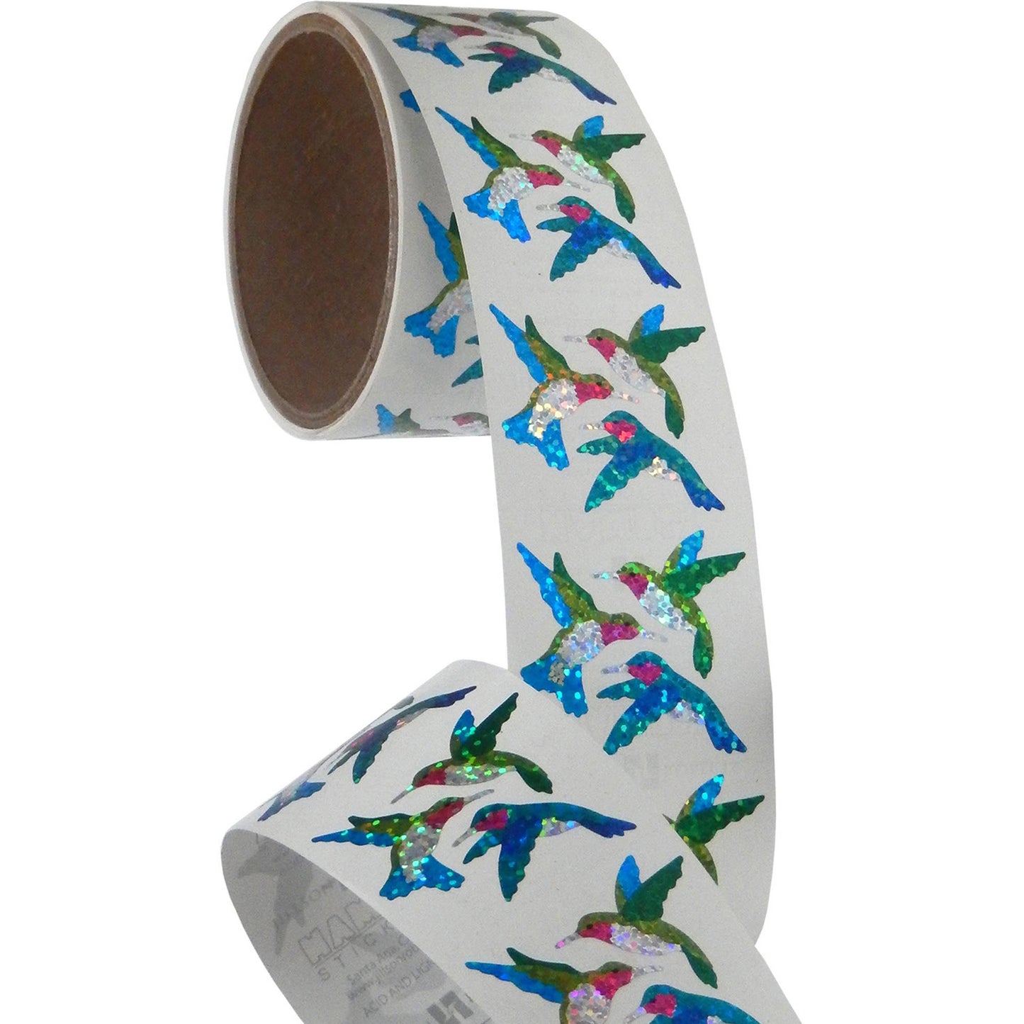 Mini Hummingbirds Stickers - 1 Perforated Square