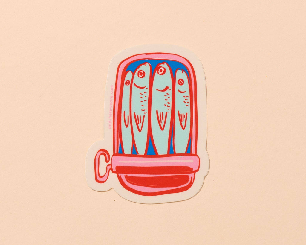 Vinyl Sticker—Sardines