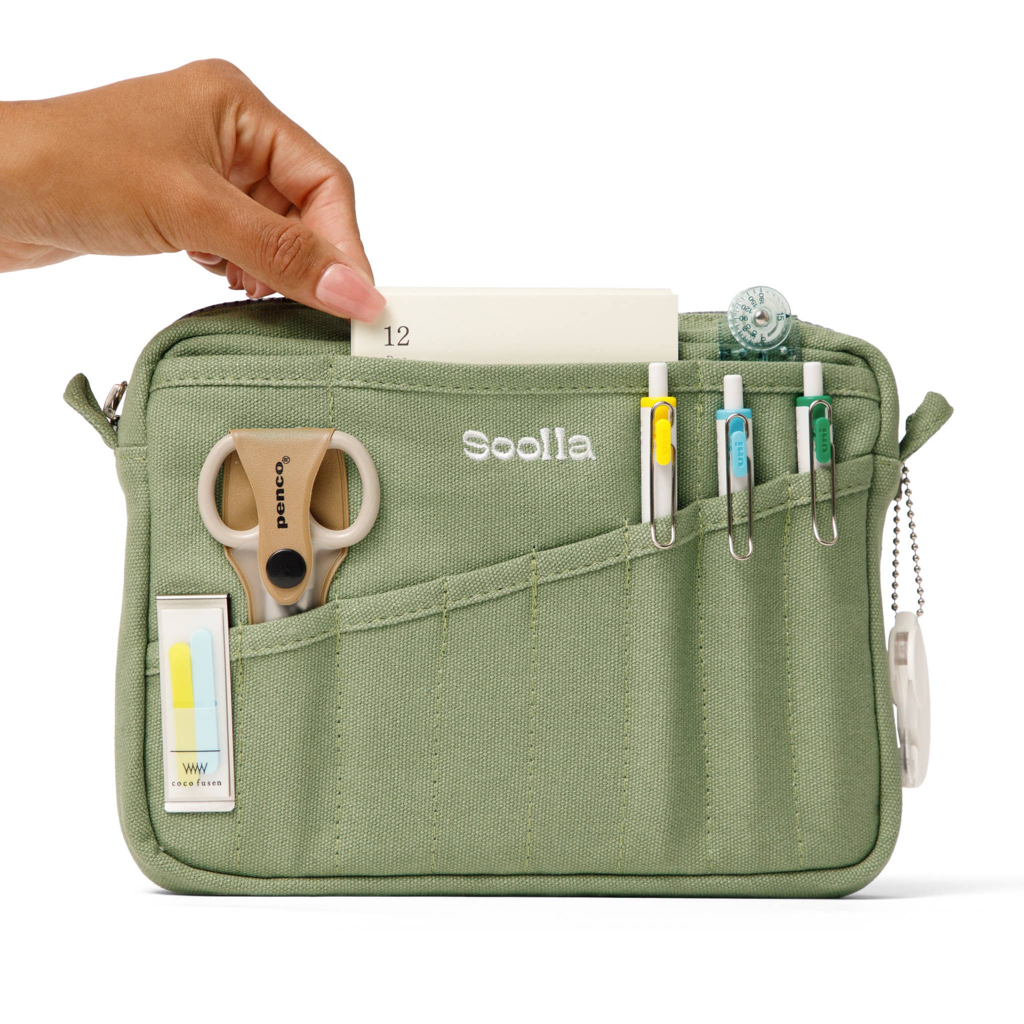 Soolla® Studio Pouch, Ganja Green (Stationery Pouch)