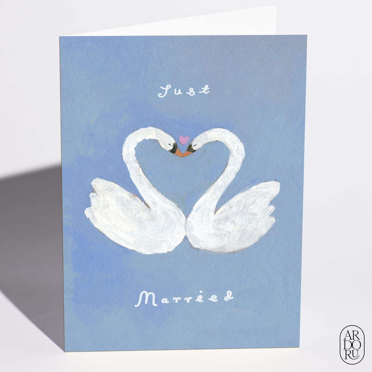 Swans Wedding & Anniversary Greeting Card by Charlotte Mei