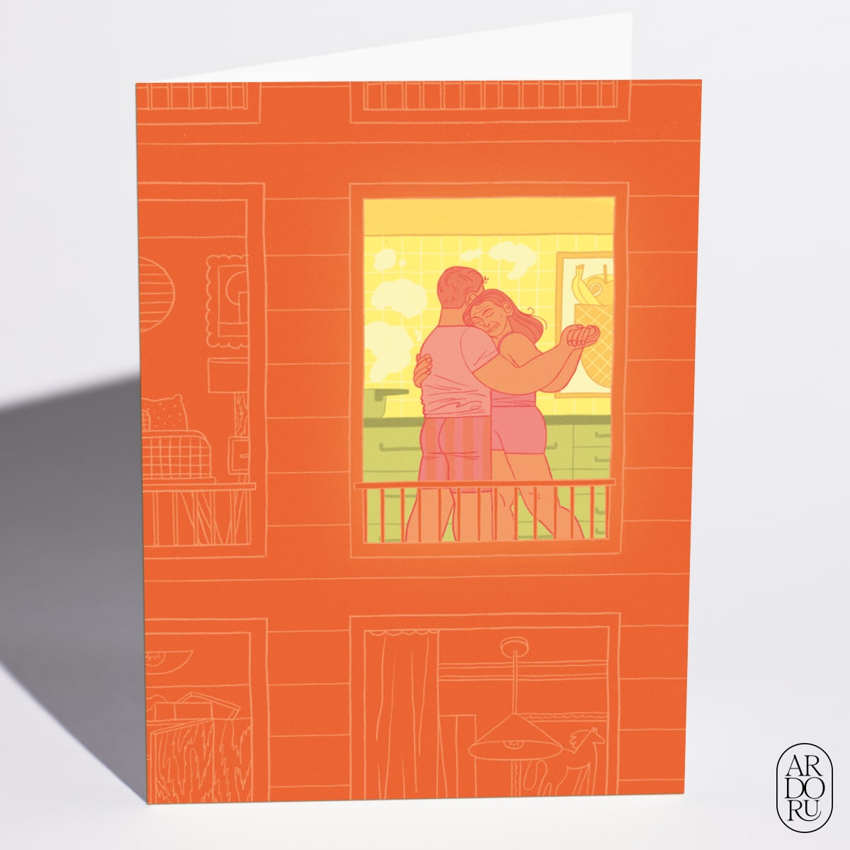 Window Love & New Home Greeting Card by Irina Selaru